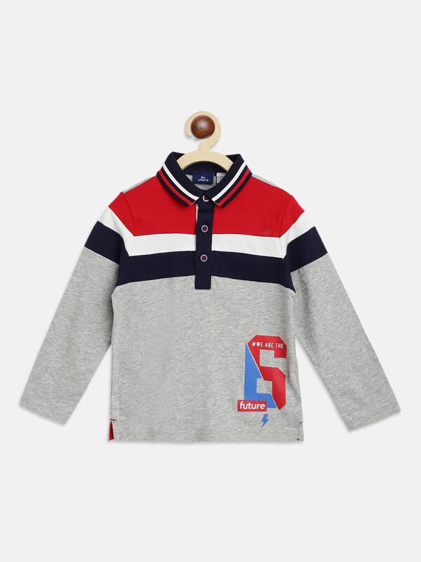 Polo T-Shirts With Striped Pattern image number null